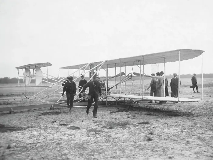 Framed Print : View of Wright Brothers Plane