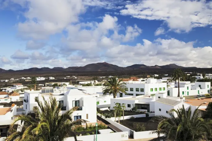Framed Print : View over Yaiza towards the MontaAzAnas del Fuego, Mountains of Fire, Lanzarote, Canary Islands, Spain, Europe Framed Print : View over Yaiza towards the MontaAzAnas del Fuego, Mountains of Fire, Lanzarote, Canary Islands, Spain, Europe