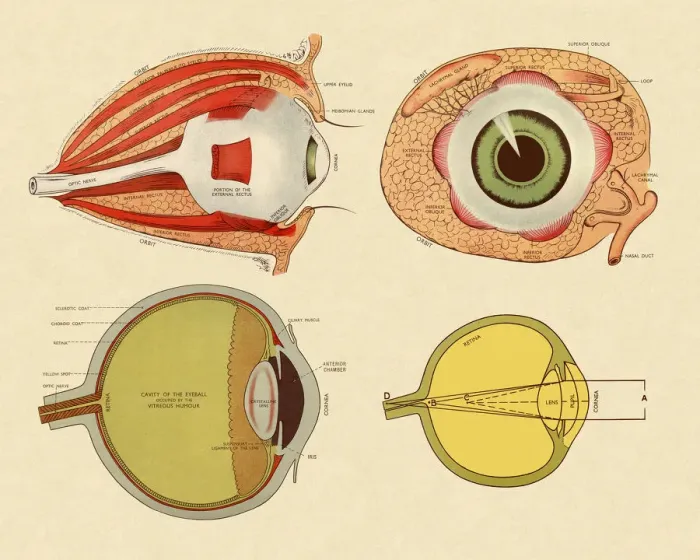 Framed Print : Four Views of Eye Framed Print : Four Views of Eye