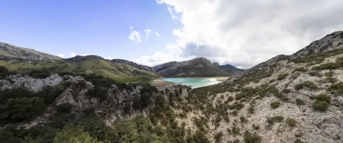 Framed Print : Views of the Serra de Tramuntana, mountain range and the Gorg Blau reservoir, Escorca, Son Torella, Majorca, Balearic Islands, Spain Framed Print : Views of the Serra de Tramuntana, mountain range and the Gorg Blau reservoir, Escorca, Son Torella, Majorca, Balearic Islands, Spain