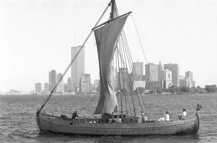 Framed Print : Viking ship in New York Framed Print : Viking ship in New York