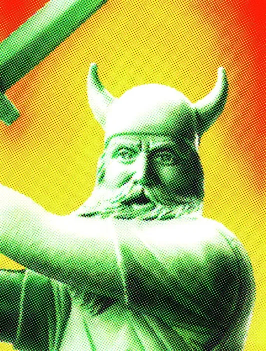 Framed Print : Viking Warrior Close Up