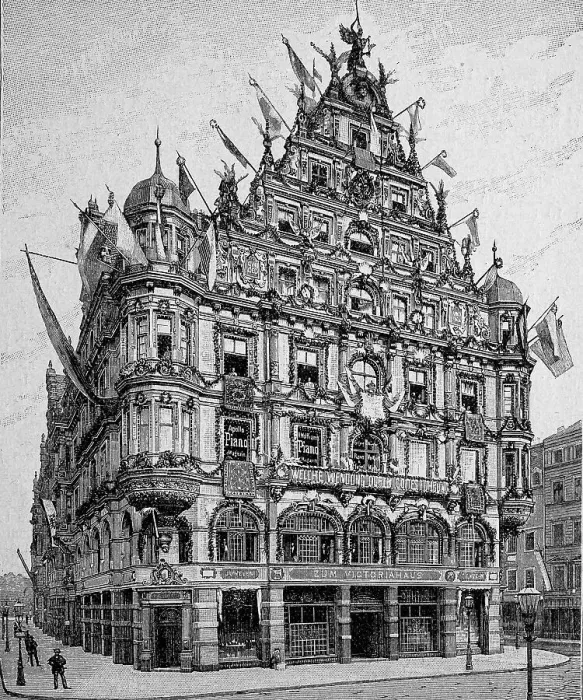 Framed Print : The Viktoriahaus, a prestigious residential and commercial building commissioned by the Royal Saxon Court Jeweller Heinrich Mau in 1891-1892, built in the neo-Renaissance style and destroyed during the Second World War, Dresden, Germany, digitally Framed Print : The Viktoriahaus, a prestigious residential and commercial building commissioned by the Royal Saxon Court Jeweller Heinrich Mau in 1891-1892, built in the neo-Renaissance style and destroyed during the Second World War, Dresden, Germany, digitally