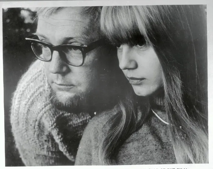 Framed Print : Vilgot Sjoman and Lena Nyman Together