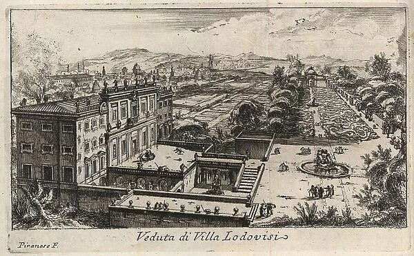 Villa Lodovisi, 1767, Rome, Italy, digital reproduction of an 18th century original, original date unknown
