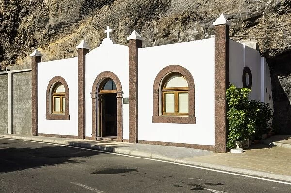 Village church, built in rock, Ermita Virgen del Carmen, Playa Santiago, La Gomera, Canary Islands, Spain