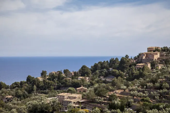 Framed Print : Village of Deia in the Sierra de Tramuntana Framed Print : Village of Deia in the Sierra de Tramuntana