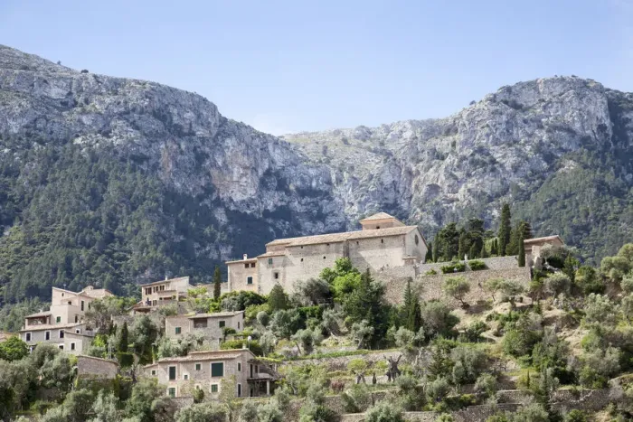 Framed Print : Village of Deia in the Sierra de Tramuntana Framed Print : Village of Deia in the Sierra de Tramuntana