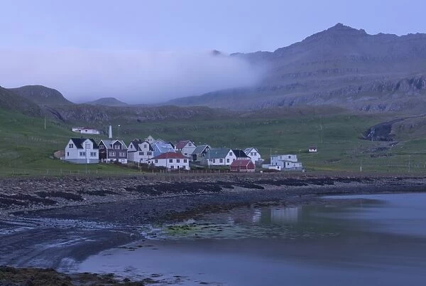 The village of Famjin, west coast of Suouroy, Faroe Islands, Denmark