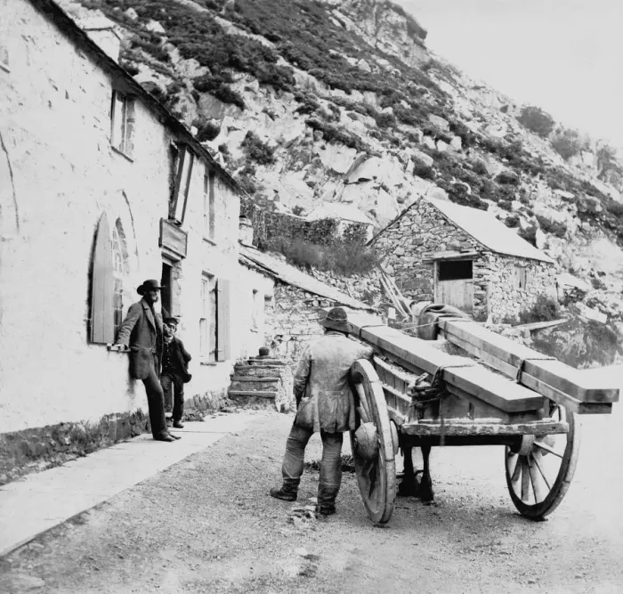 Framed Print : Village Scene
