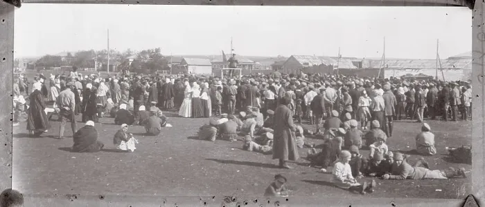 Framed Print : Villagers Gathered for Tribute to Revolutionary Army Framed Print : Villagers Gathered for Tribute to Revolutionary Army