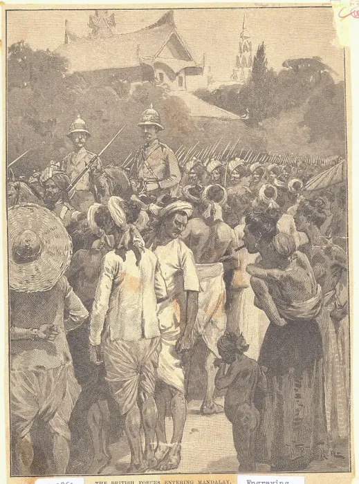 Framed Print : Villagers Observing Incoming British Soldiers Framed Print : Villagers Observing Incoming British Soldiers
