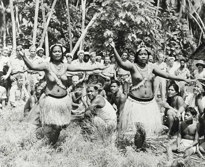 Framed Print : Villagers Watching Tarawa Hula Performance Framed Print : Villagers Watching Tarawa Hula Performance