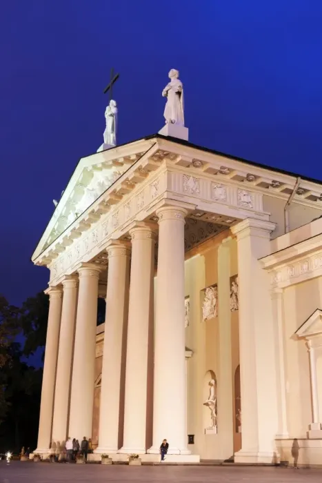 Framed Print : Vilnius Cathedral Basilica at evening Framed Print : Vilnius Cathedral Basilica at evening