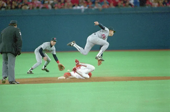 Framed Print : Vince Coleman Sliding Into Second Framed Print : Vince Coleman Sliding Into Second