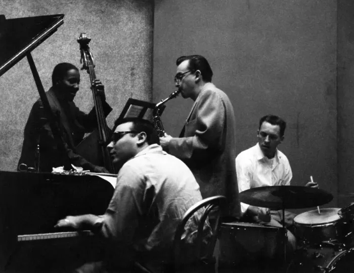 Framed Print : Vince Guaraldi Quartet Recording Framed Print : Vince Guaraldi Quartet Recording