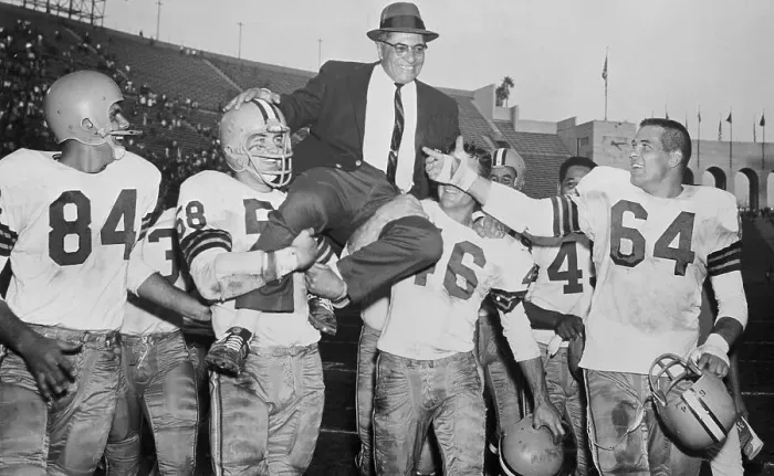 Framed Print : Vince Lombardi Receiving Victory Ride Framed Print : Vince Lombardi Receiving Victory Ride