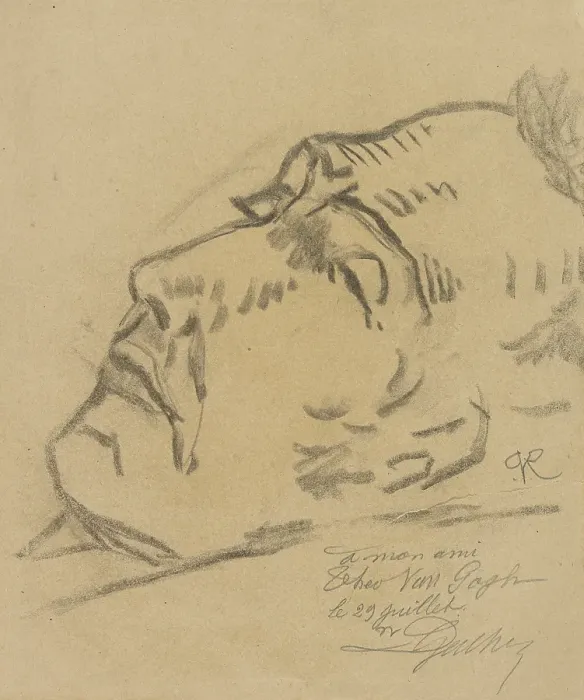 Framed Print : Vincent Van Gogh On His Deathbed Framed Print : Vincent Van Gogh On His Deathbed
