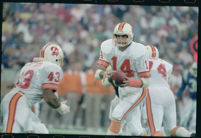 Framed Print : Vinny Testaverde Running with Football Framed Print : Vinny Testaverde Running with Football
