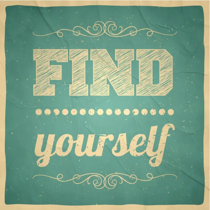 Framed Print : Find yourself - Vintage Background Framed Print : Find yourself - Vintage Background