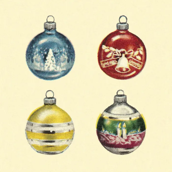 Framed Print : Vintage Christmas Ornaments Framed Print : Vintage Christmas Ornaments