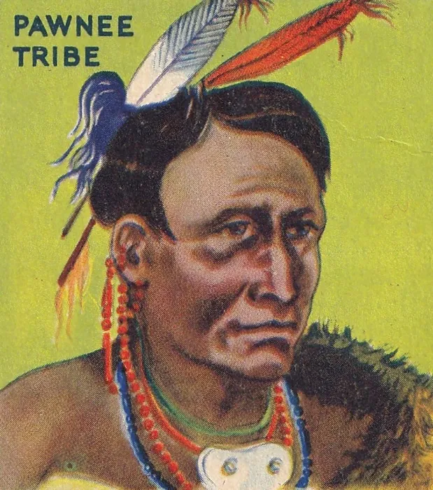 Framed Print : Vintage collectible gum trading card, Pawnee Tribe, Indian Chewing Gum, 1933 Framed Print : Vintage collectible gum trading card, Pawnee Tribe, Indian Chewing Gum, 1933