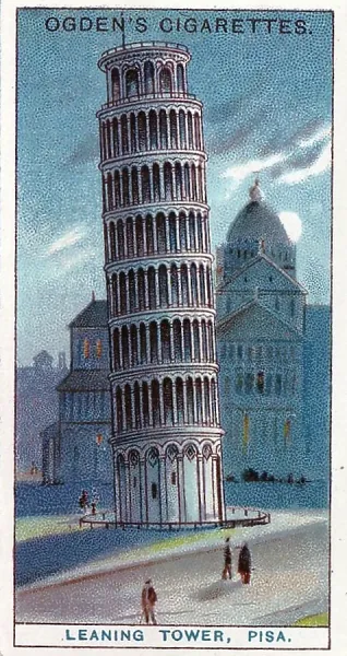 1908 Ogden's Cigarettes Print: Leaning Tower of Pisa. Art Prints, Posters &  Puzzles from Fine Art Storehouse