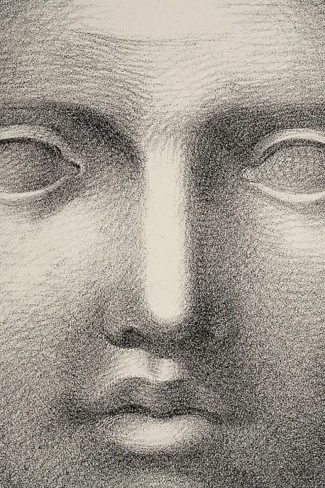Framed Print : Vintage illustration Close up detail of the human face, nose, lips, eyes, identity, blank expression 19th Century Framed Print : Vintage illustration Close up detail of the human face, nose, lips, eyes, identity, blank expression 19th Century