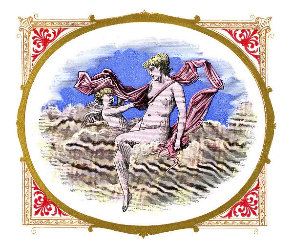 Venus. ' Vintage lithograph from 1883 showing the Roman Goddess Venus