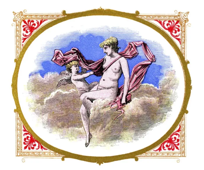 Framed Print : Venus. Vintage lithograph from 1883 showing the Roman Goddess Venus Framed Print : Venus. Vintage lithograph from 1883 showing the Roman Goddess Venus