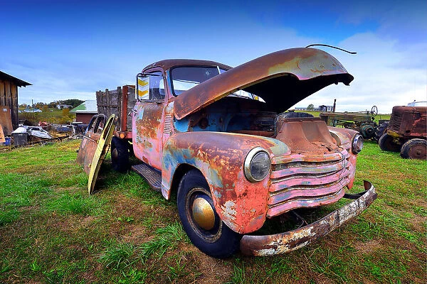 Vintage Old Rusty Truck as Art