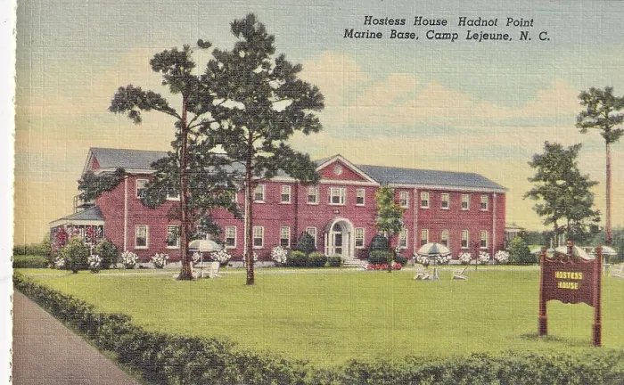 Framed Print : Vintage postcard series, Marine Base Camp Lejeune North Carolina, 1944 Framed Print : Vintage postcard series, Marine Base Camp Lejeune North Carolina, 1944