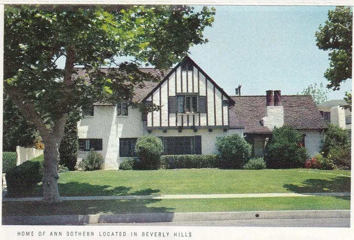 Framed Print : Vintage souvenir postcard, Ann Sothern, Homes of the Stars, ca 1951 Framed Print : Vintage souvenir postcard, Ann Sothern, Homes of the Stars, ca 1951