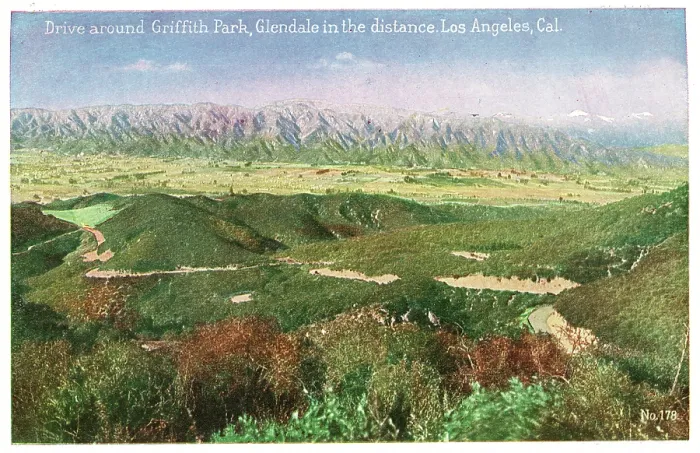 Framed Print : Vintage souvenir postcard, Griffith Park, Los Angeles, ca 1921 Framed Print : Vintage souvenir postcard, Griffith Park, Los Angeles, ca 1921