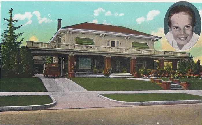 Framed Print : Vintage souvenir postcard, Jackie Coogan's Los Angeles Home, Movie Star Homes series, ca 1923 Framed Print : Vintage souvenir postcard, Jackie Coogan's Los Angeles Home, Movie Star Homes series, ca 1923