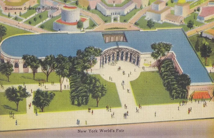 Framed Print : Vintage souvenir postcard, New York City World's Fair, 1939 Framed Print : Vintage souvenir postcard, New York City World's Fair, 1939