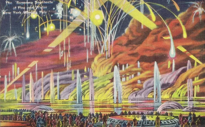 Framed Print : Vintage souvenir postcard, New York City World's Fair, 1939 Framed Print : Vintage souvenir postcard, New York City World's Fair, 1939