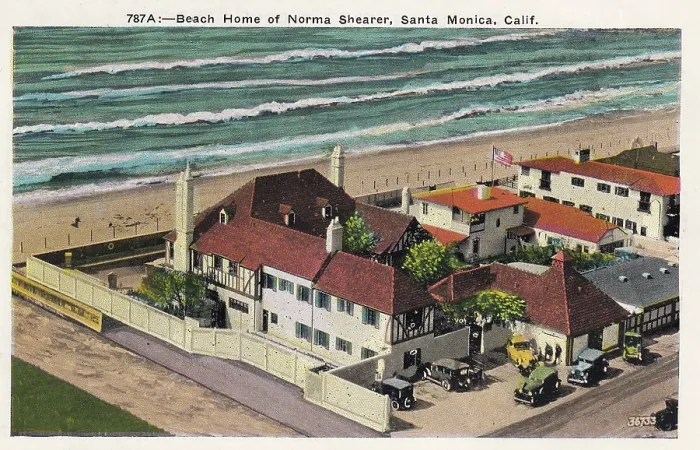 Framed Print : Vintage souvenir postcard, Norma Shearer's Santa Monica Home, Movie Star Homes series, ca 1923 Framed Print : Vintage souvenir postcard, Norma Shearer's Santa Monica Home, Movie Star Homes series, ca 1923