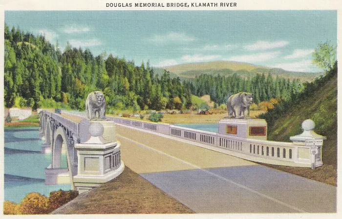 Framed Print : Vintage souvenir postcard, Redwood Highway Souvenir Views series, ca 1921 Framed Print : Vintage souvenir postcard, Redwood Highway Souvenir Views series, ca 1921