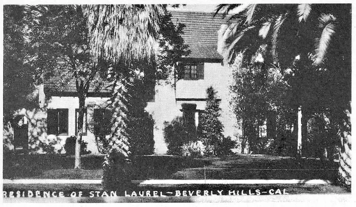 Framed Print : Vintage souvenir postcard, Stan Laurel's Home, Hollywood Homes series, ca 1938 Framed Print : Vintage souvenir postcard, Stan Laurel's Home, Hollywood Homes series, ca 1938