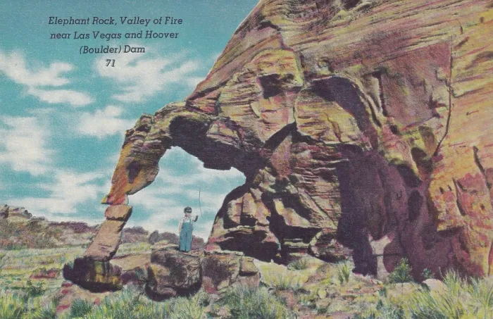 Framed Print : Vintage souvenir postcard, Valley of Fire State Park, Greetings from Las Vegas series, 1951 Framed Print : Vintage souvenir postcard, Valley of Fire State Park, Greetings from Las Vegas series, 1951
