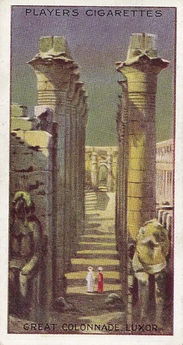 Framed Print : Vintage tobacco card, Luxor, Egypt, World Wonders series, Player's Cigarettes, 1916 Framed Print : Vintage tobacco card, Luxor, Egypt, World Wonders series, Player's Cigarettes, 1916