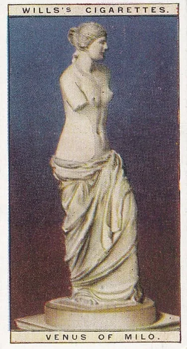 Framed Print : Vintage tobacco card, Venus de Milo, Wonders of the Past series, H O Wills Cigarettes, 1926 Framed Print : Vintage tobacco card, Venus de Milo, Wonders of the Past series, H O Wills Cigarettes, 1926