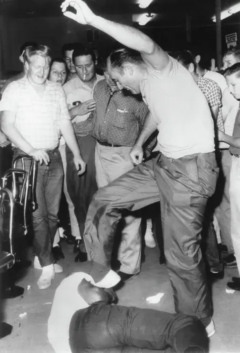 Framed Print : Violence After Lunch Counter Protest In Jackson