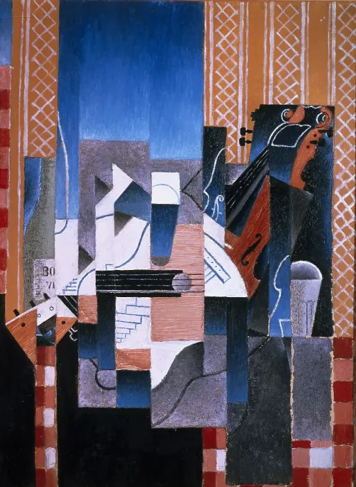 Framed Print : Violin and Guitar, 1913. Artist: Gris, Juan (1887-1927) Framed Print : Violin and Guitar, 1913. Artist: Gris, Juan (1887-1927)
