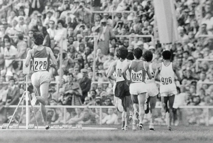 Framed Print : Viren Lasse Running in Olympic Meter Race Framed Print : Viren Lasse Running in Olympic Meter Race