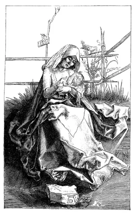 Framed Print : Virgin with child by Albrecht Durer Framed Print : Virgin with child by Albrecht Durer