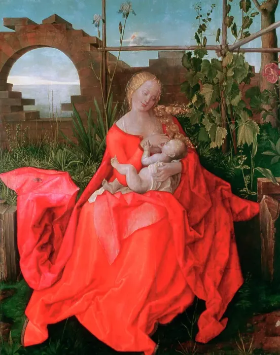 Framed Print : The Virgin and Child, The Madonna with the Iris, 1500-1510. Artist: Albrecht Dürer