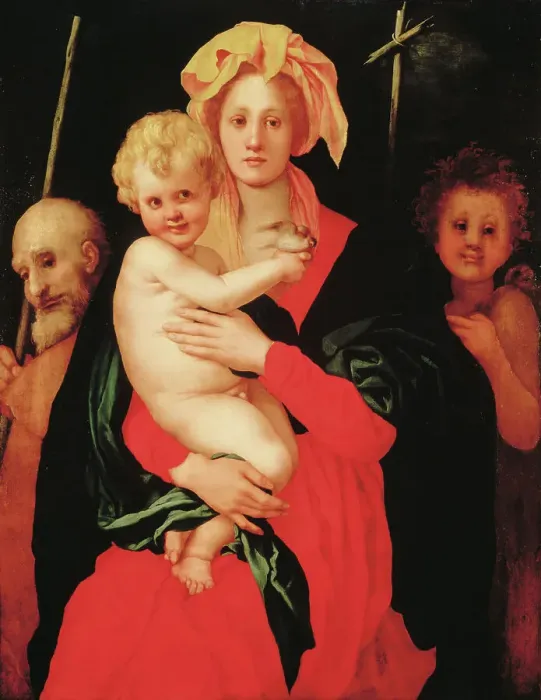 Framed Print : Virgin and Child with St. Joseph and John the Baptist by Pontormo Framed Print : Virgin and Child with St. Joseph and John the Baptist by Pontormo