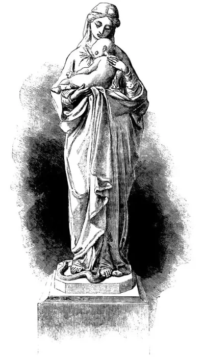 Framed Print : Virgin and Child statue The Great Exhibition (Illustrated London News) Framed Print : Virgin and Child statue The Great Exhibition (Illustrated London News)